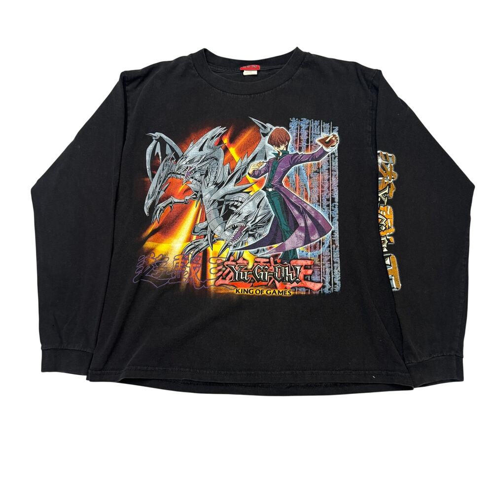Vintage 90s Yu-Gi-Oh King of Games Long Sleeve Anime T-Shirt Youth XL